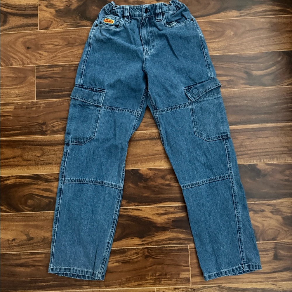 Empyre Youth Baggy Denim Sk8 Cargo Jeans Y2K